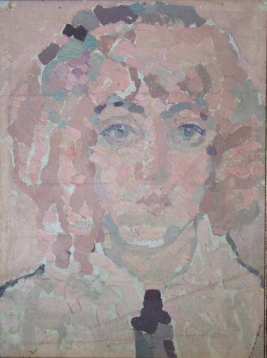 7.	Хлебникова В.В. Автопортрет. 1910. Холст, масло